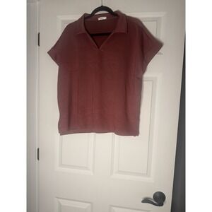 Pinspark 2 Piece Travel Lounge Set Mauve Shorts And Top Xl